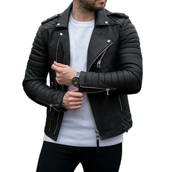 Durable Stylish Men's Premium Real Leather Jacket Comfortable Fit