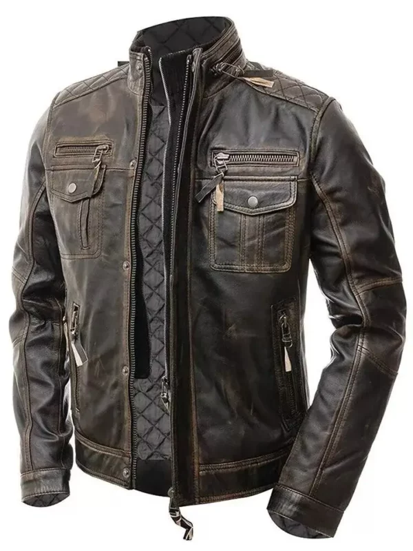 High Quality Mens Real Leather Jacket