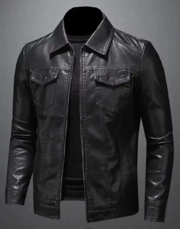 Men's High Quality Leather Jacket Biker Style Genuine Lambskin Leather Handmade Vintage Design Motorcycle Jacket