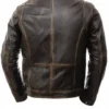 Mens Real Leather Jacket Cafe Racer Leather Jacket