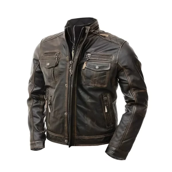 Premium High Quality Mens Real Leather Jacket