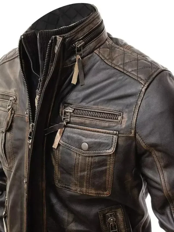 Vintage Distressed Brown for Motorcycle Bikers