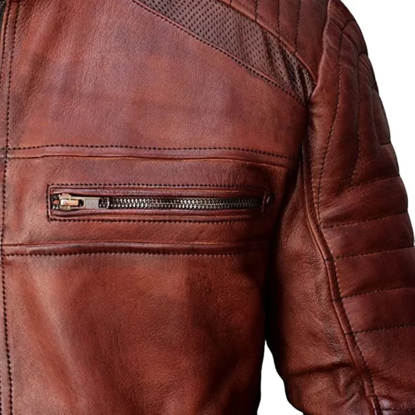 Vintage Style Biker Motorbike Leather Jackets