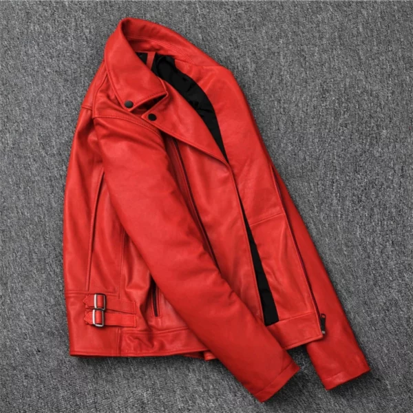 Leather 100% Genuine Jacket Men Natural Sheepskin Male Motorcycle Jackets Man's Coat Spring Autumn Clothes Tide FCY342 - Image 2