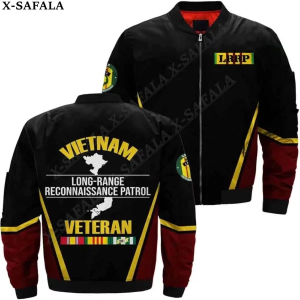Vietnam Army Viet Nam USA Veteran 3D Bomber Jackets Zipper Jacket Casual Thick Coat Unisex Harajuku Men Women Streetwea-1 - Image 5