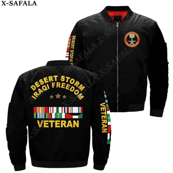 Vietnam Army Viet Nam USA Veteran 3D Bomber Jackets Zipper Jacket Casual Thick Coat Unisex Harajuku Men Women Streetwea-1 - Image 6