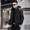 Men Winter Coat Natural Mink Fur Liner Parka Clothes 2023 Streetwear Thick Warm Jacket Real Raccoon Fur Hooded Hiver 8807 - Image 2