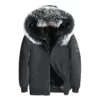 Men Winter Coat Natural Mink Fur Liner Parka Clothes 2023 Streetwear Thick Warm Jacket Real Raccoon Fur Hooded Hiver 8807 - Image 5