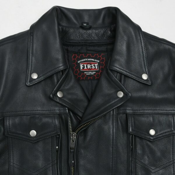 Motorbike Leather Jacket Mastermind Men's Motorcycle Leather Jacket - Image 5