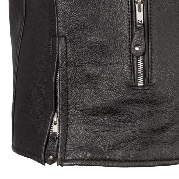 Motorbike Leather Jacket Ace Men's Leather Motorcycle Jacket - Image 3
