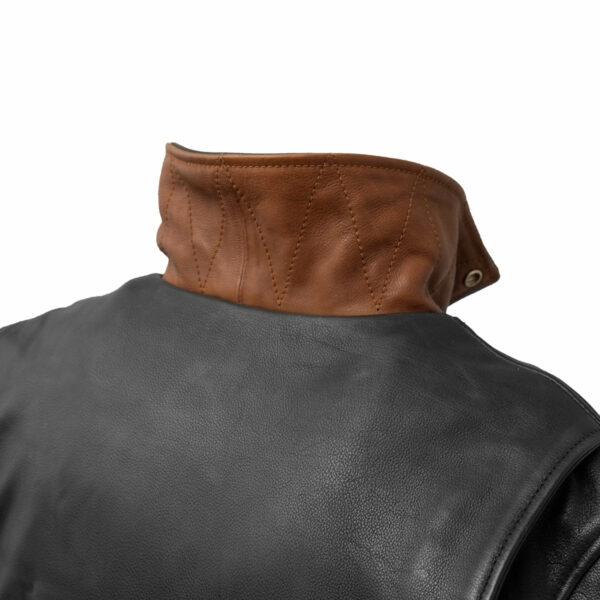 Motorbike Leather Jacket Arnold Men's Motorcycle Leather Jacket - Image 3
