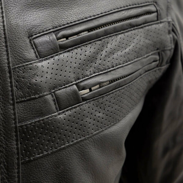 Motorbike Leather Jacket BiTurbo - Men's Leather Motorcycle Jacket - Image 6