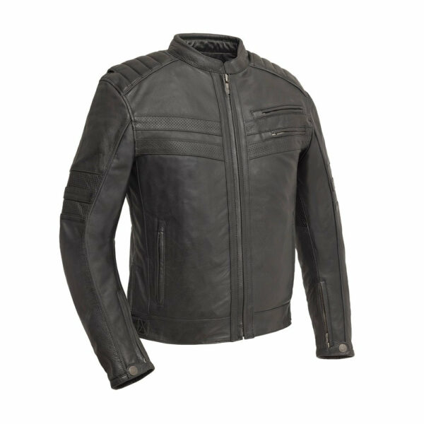 Motorbike Leather Jacket BiTurbo - Men's Leather Motorcycle Jacket