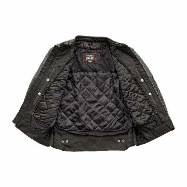 Motorbike Leather Jacket BiTurbo - Men's Leather Motorcycle Jacket - Image 3