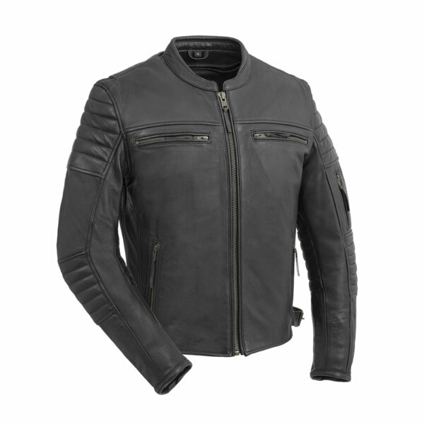 Motorbike Leather Jacket Commuter Men's Motorcycle Leather Jacket - Image 7