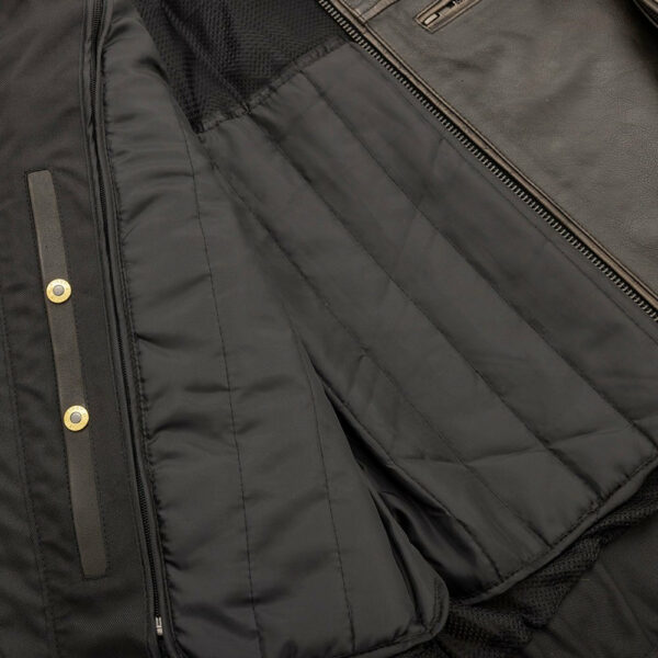 Motorbike Leather Jacket Commuter Men's Motorcycle Leather Jacket - Image 3