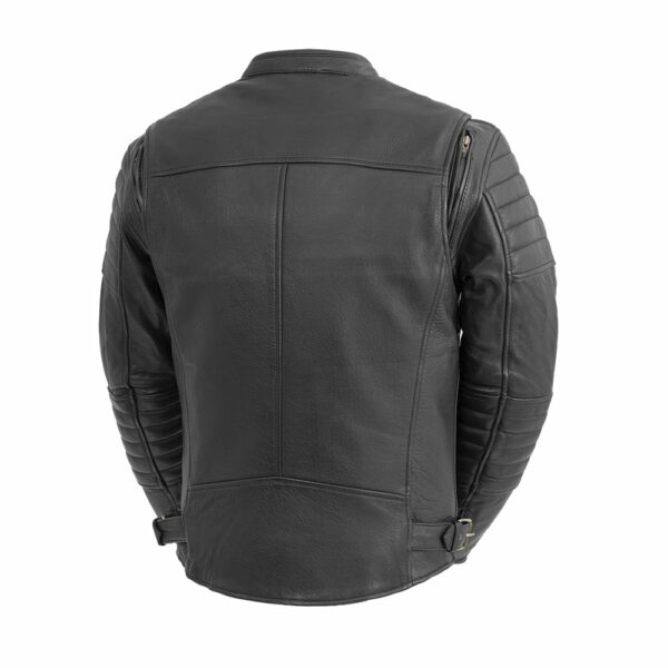 Motorbike Leather Jacket Commuter Men's Motorcycle Leather Jacket - Image 8