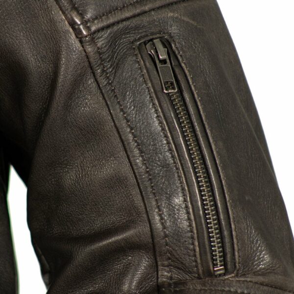 Motorbike Leather Jacket Commuter Men's Motorcycle Leather Jacket - Image 4