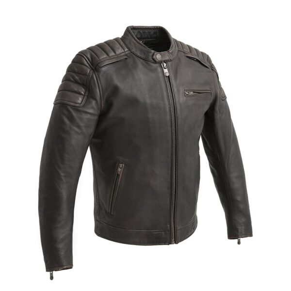 Motorbike Leather Jacket Crusader Men's Motorcycle Leather Jacket