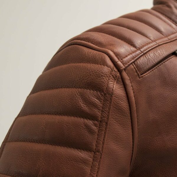 Motorbike Leather Jacket Crusader Men's Motorcycle Leather Jacket - Image 10