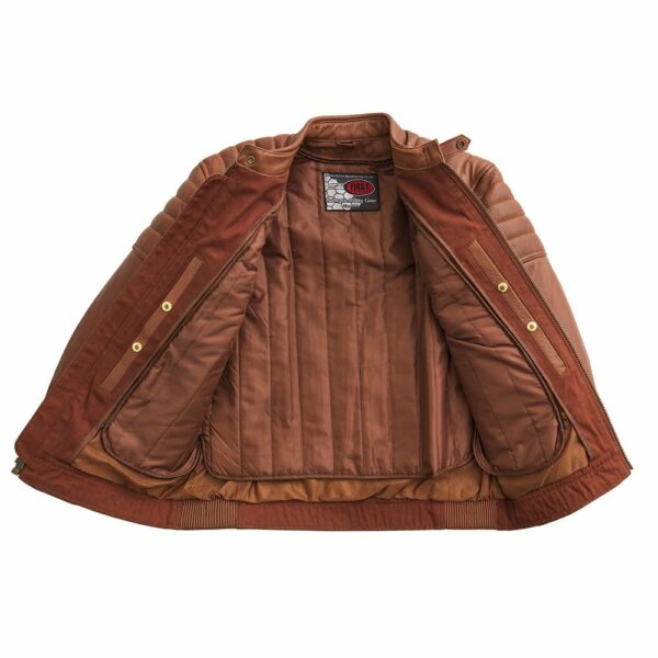 Motorbike Leather Jacket Crusader Men's Motorcycle Leather Jacket - Image 8
