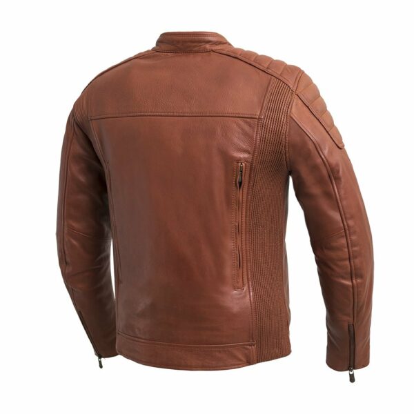 Motorbike Leather Jacket Crusader Men's Motorcycle Leather Jacket - Image 7