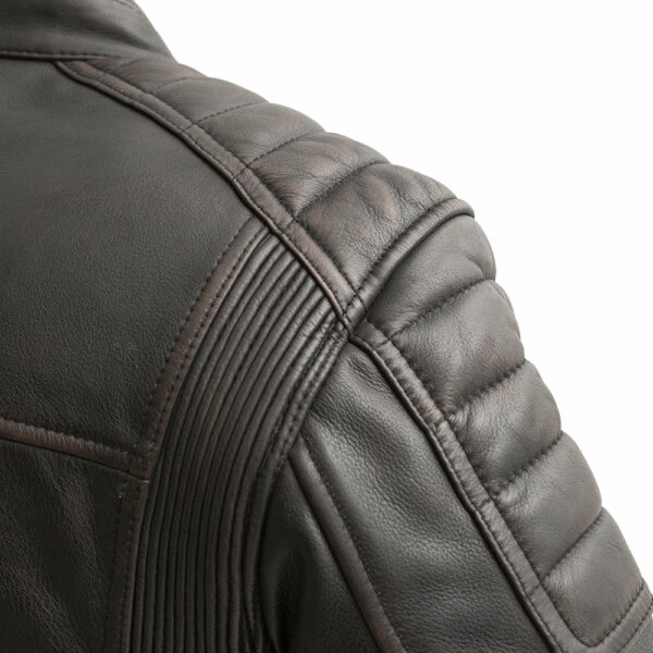 Motorbike Leather Jacket Crusader Men's Motorcycle Leather Jacket - Image 5
