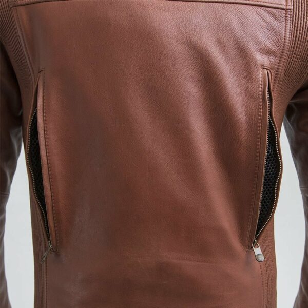 Motorbike Leather Jacket Crusader Men's Motorcycle Leather Jacket - Image 9