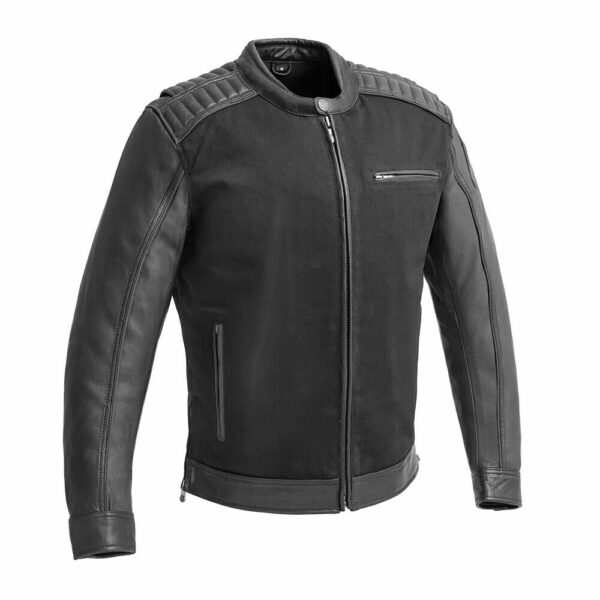 Motorbike Leather Jacket Daredevil Men's Motorcycle Twill/Leather Jacket