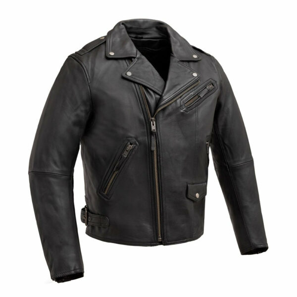 Motorbike Leather Jacket Enforcer Men's Motorcycle Leather Jacket