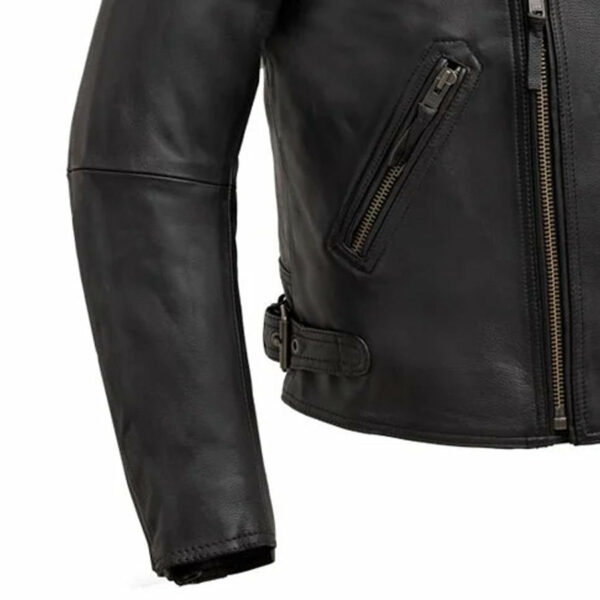 Motorbike Leather Jacket Enforcer Men's Motorcycle Leather Jacket - Image 4