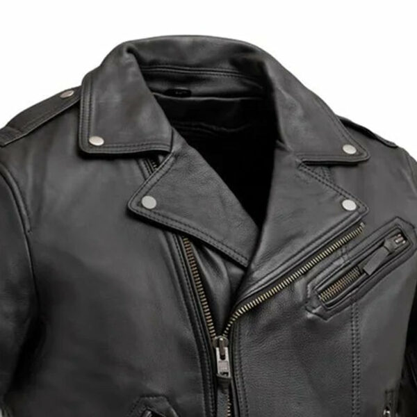 Motorbike Leather Jacket Enforcer Men's Motorcycle Leather Jacket - Image 5