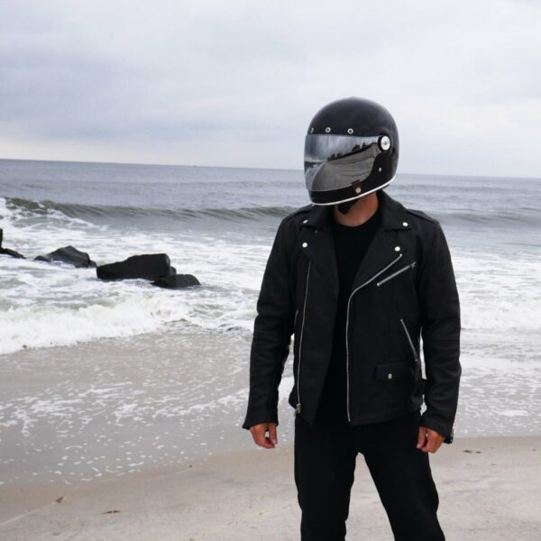 Motorbike Leather Jacket Enforcer Men's Motorcycle Leather Jacket - Image 3