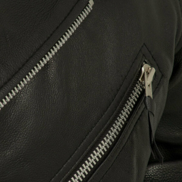 Motorbike Leather Jacket Fillmore Men's Motorcycle Leather Jacket - Image 12