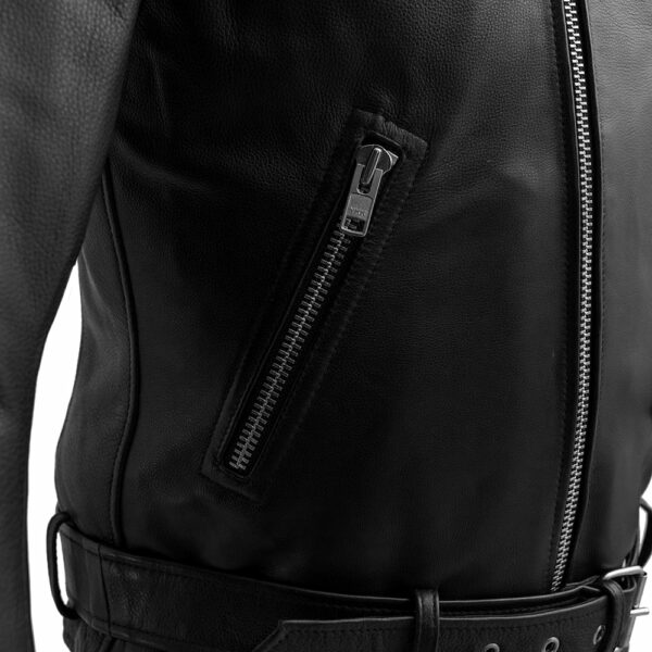 Motorbike Leather Jacket Fillmore Men's Motorcycle Leather Jacket - Image 14