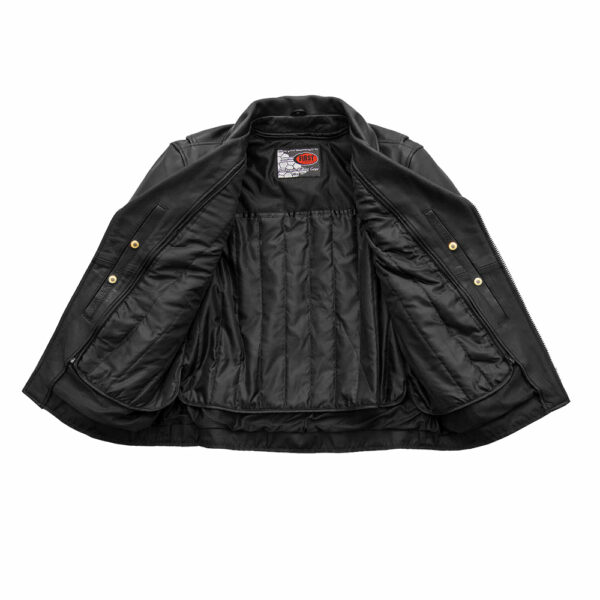 Motorbike Leather Jacket Fillmore Men's Motorcycle Leather Jacket - Image 15
