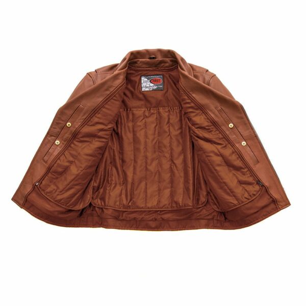 Motorbike Leather Jacket Fillmore Men's Motorcycle Leather Jacket - Image 3