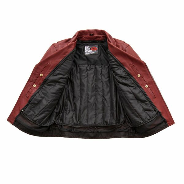 Motorbike Leather Jacket Fillmore Men's Motorcycle Leather Jacket - Image 7