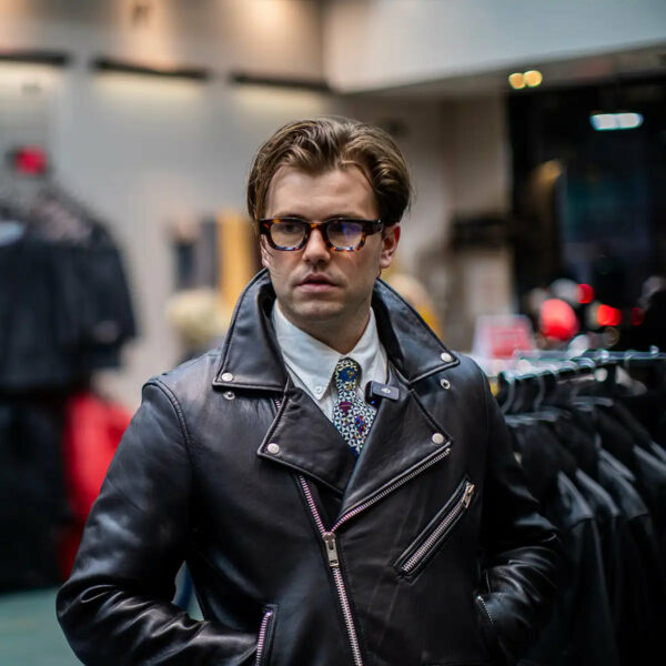 Motorbike Leather Jacket Fillmore Men's Motorcycle Leather Jacket - Image 18