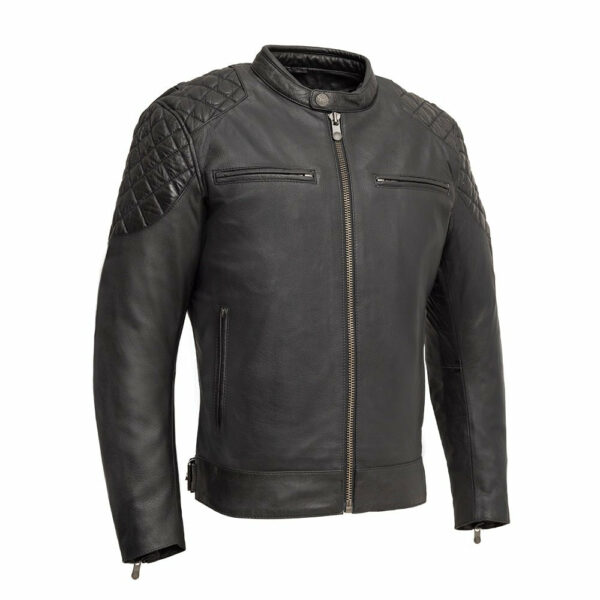 Motorbike Leather Jacket Grand Prix - Men's Leather Motorcycle Jacket