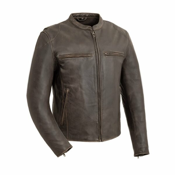 Motorbike Leather Jacket Indy Men's Motorcycle Leather Jacket - Image 9