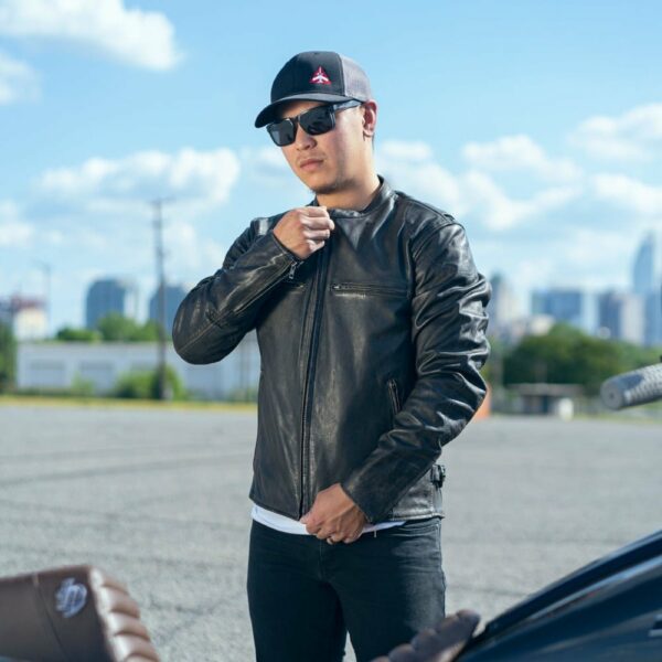 Motorbike Leather Jacket Indy Men's Motorcycle Leather Jacket - Image 17