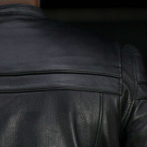 Motorbike Leather Jacket Maverick Men's Motorcycle Leather Jacket - Image 4