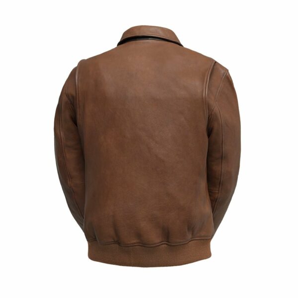Motorbike Leather Jacket Moto Bomber - Men's Leather Jacket - Image 7