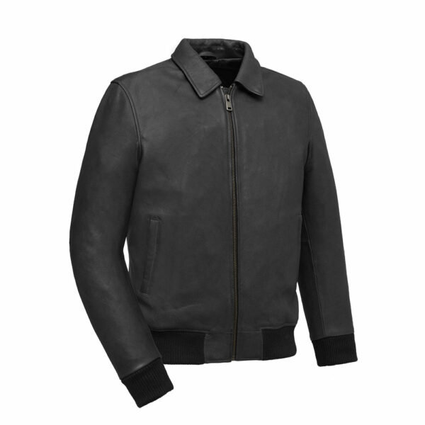 Motorbike Leather Jacket Moto Bomber - Men's Leather Jacket