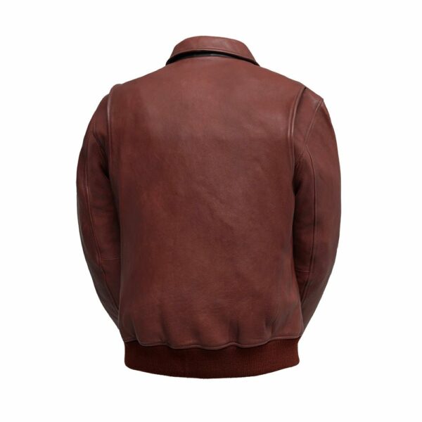 Motorbike Leather Jacket Moto Bomber - Men's Leather Jacket - Image 12