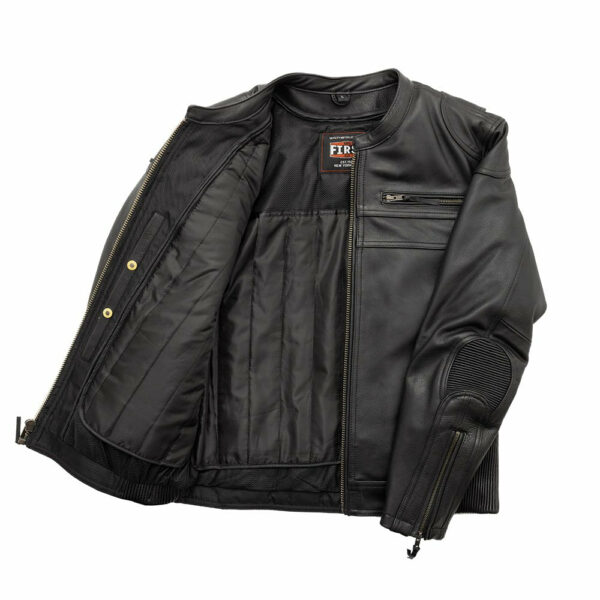 Motorbike Leather Jacket Nemesis Men's Motorcycle Leather Jacket - Image 3