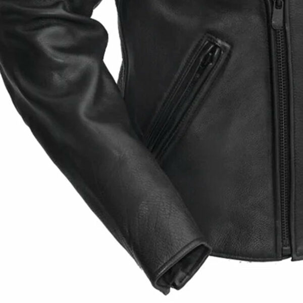 Motorbike Leather Jacket Night Rider Men's Motorcycle Leather Jacket - Image 4