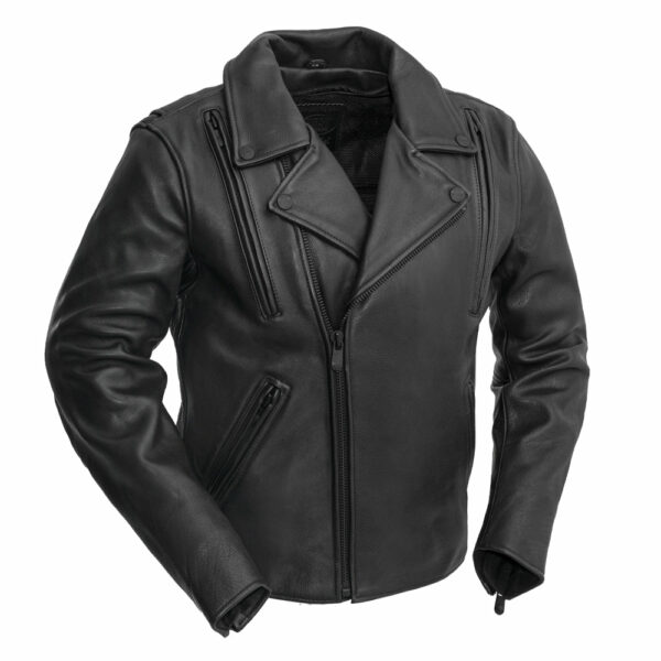 Motorbike Leather Jacket Night Rider Men's Motorcycle Leather Jacket