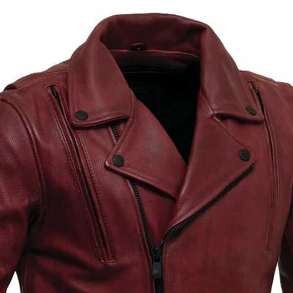 Motorbike Leather Jacket Night Rider Men's Motorcycle Leather Jacket - Image 9